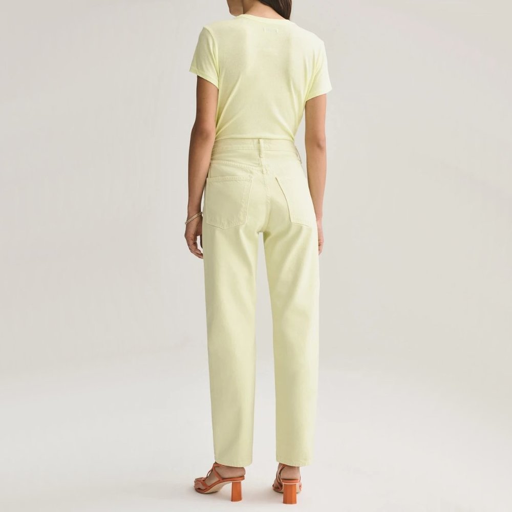 NWT Agolde 90s mid rise loose fit jeans limoncello - Picture 3 of 11